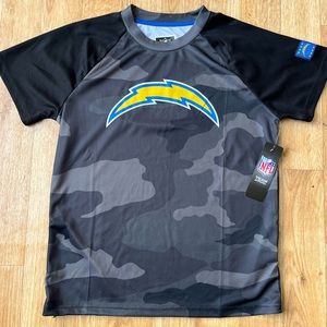 LOS ANGELES CHARGERS NFL TEAM APPAREL YOUTH BOYS SHIRT LG FOOTBALL ACTIVEWEAR